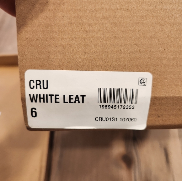 Steve Madden Cru Mule White Leather Heel - Picture 2 of 9